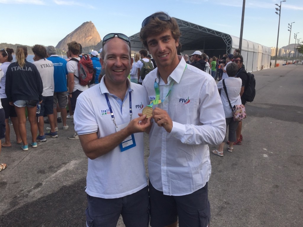 Francesco Marrai e il Tecnico federale Alp Alpagut