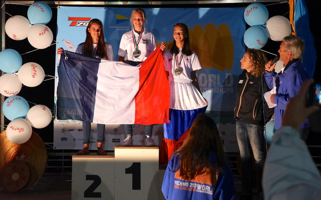 Mondiali Techno 293 giovanili podio Under 15 F